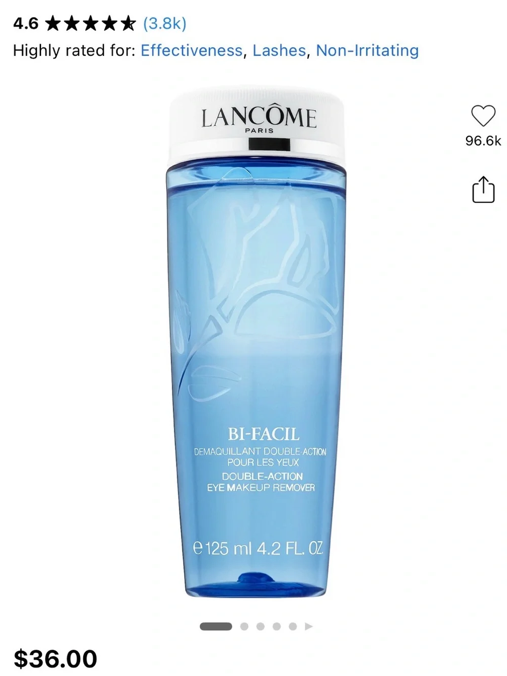 Lancôme Bi-Facil Double Action Eye Makeup Remover